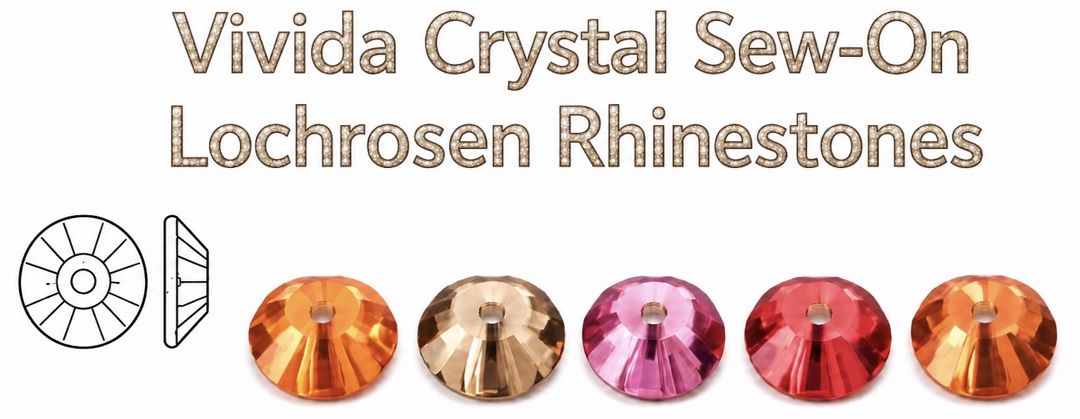 Vivida Crystal Sew-On Lochrosen Rhinestones